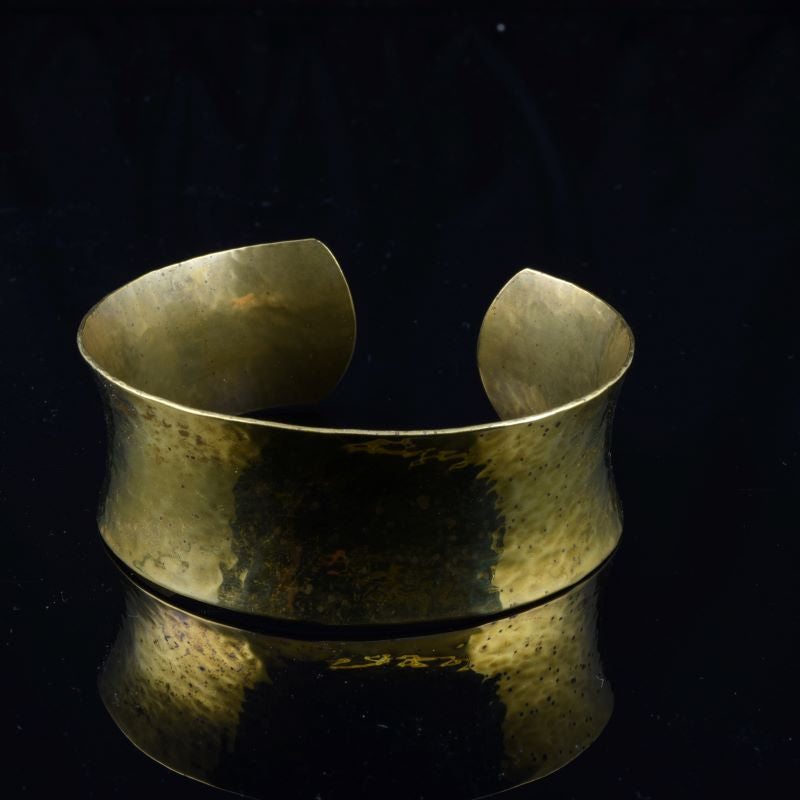Anticlastic bronze cuff bracelet