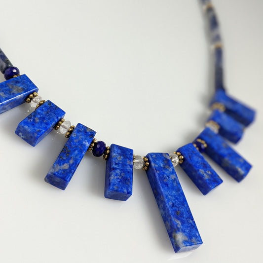 Lapis Lazuli Sodalite Moonstone Necklace