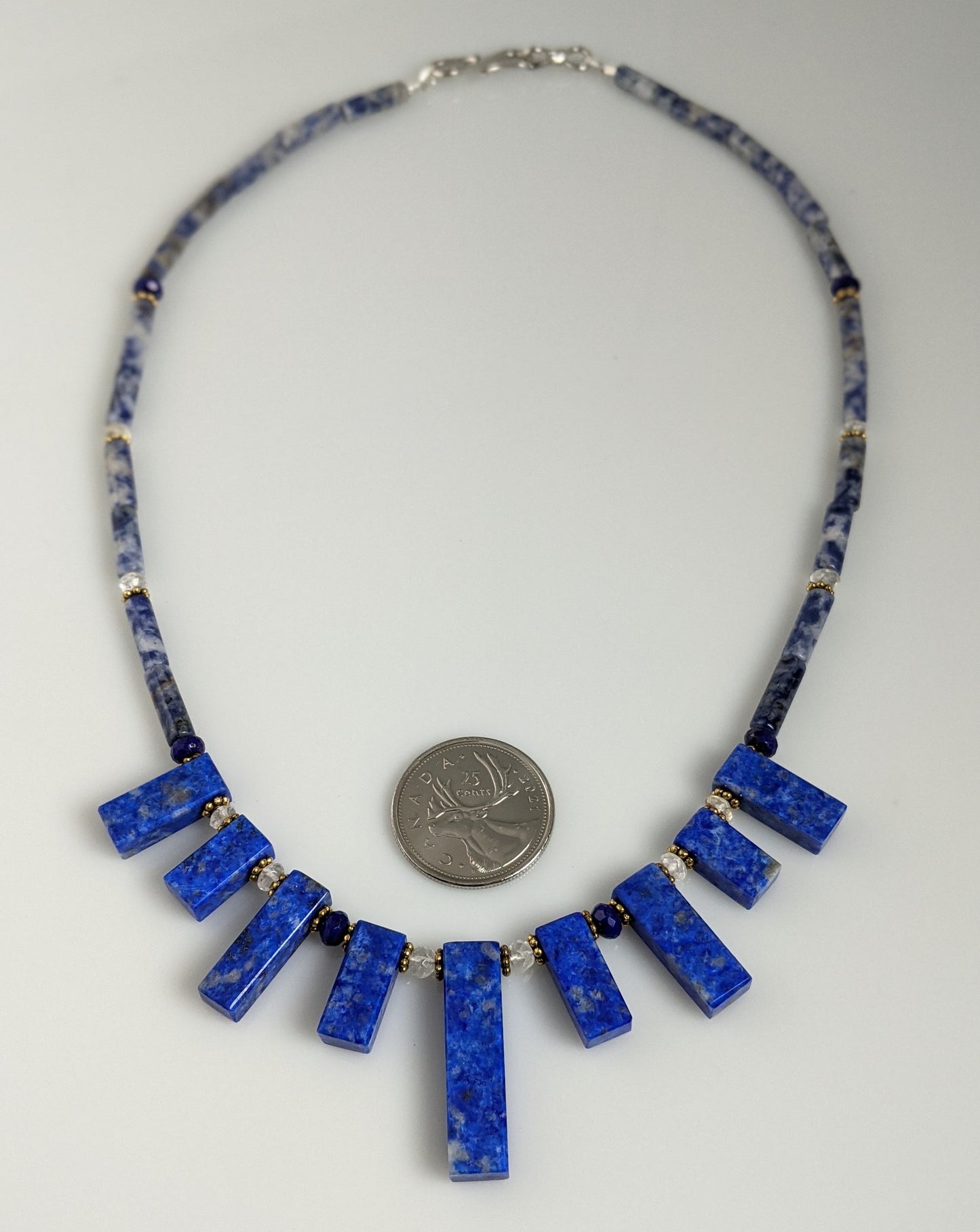 Lapis Lazuli Sodalite Moonstone Necklace