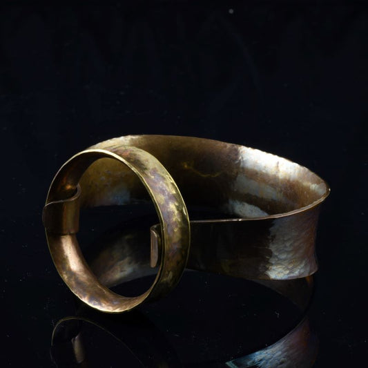 Bronze Cuff planished and formed